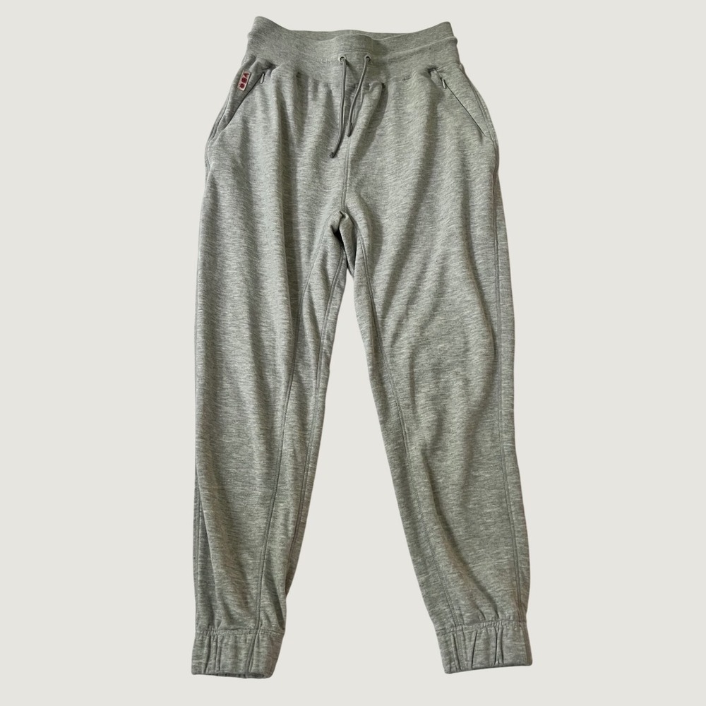 Sundry Jogger Pants Gray Heather Cotton Blend Drawstring Zip Pockets Small